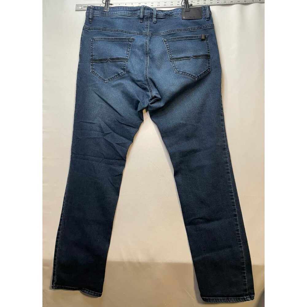 Buffalo David Bitton jeans mens 37 x 34 Axel slim stretch blue - Picture 3 of 10